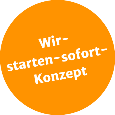 Wir starten sofort Konzept
