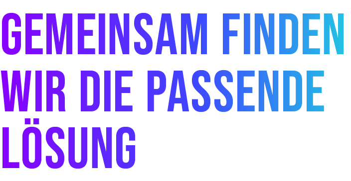 GEMEINSAM FINDEN WIR DIE PASSENDE L SUNG