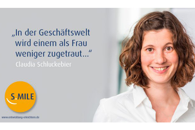 s.mile erleichtert Entwicklung: Claudia Schluckebier/>
				</a>
				<span class=