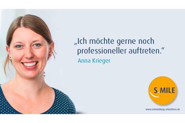 s.mile erleichtert Entwicklung: Anna Krieger/>
				</a>
				<span class=